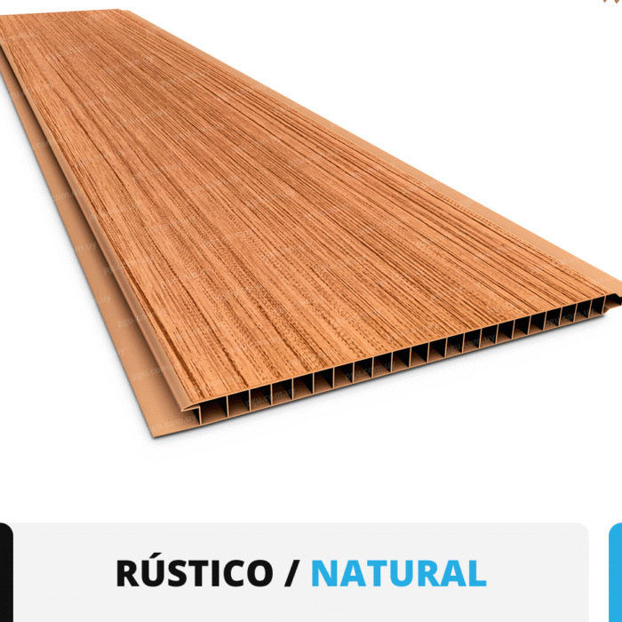 Cielorraso de PVC Rústico – Plasbil 20cm x 10mm