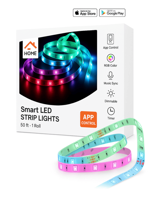 Cinta LED inteligente Wi-Fi RGBIC de 5m