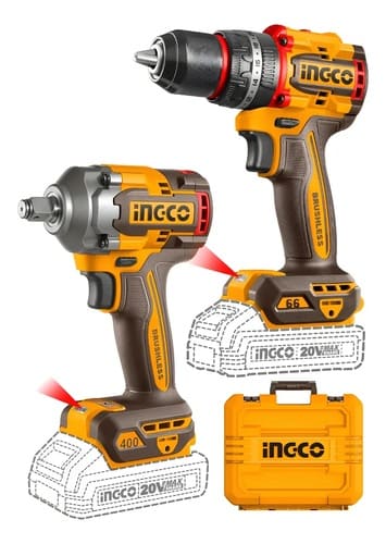 Kit Combo 96nm + Llave 850nm + Accesorios Ingco Cosli250586 Amarillo