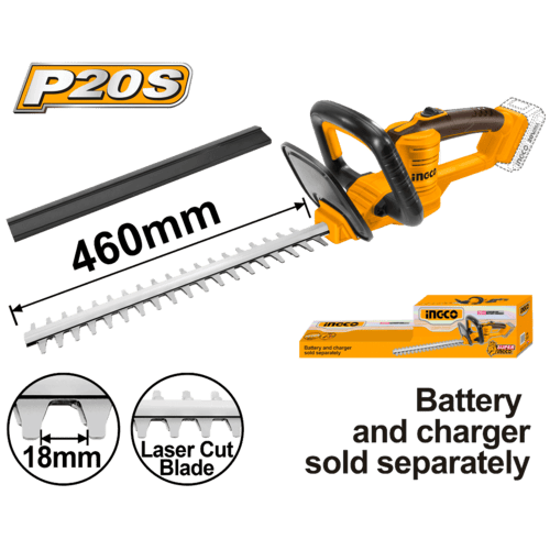 Corta cerco a Batería Ingco CHTLI20018