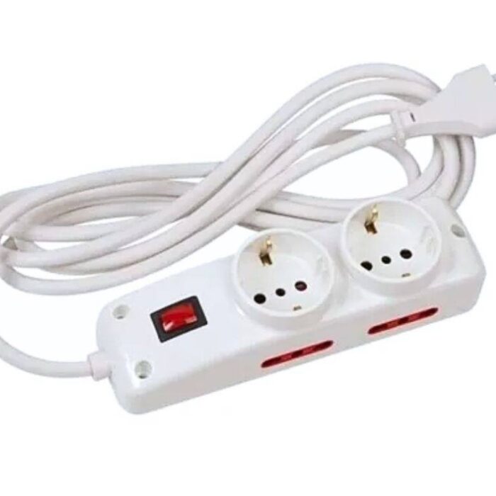 Alargue 3 metros 2xSchuko 4x3L a ficha 3L Conatel