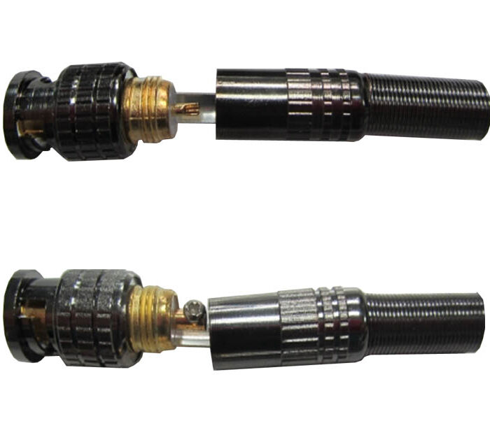Conector BNC metalico para coaxil