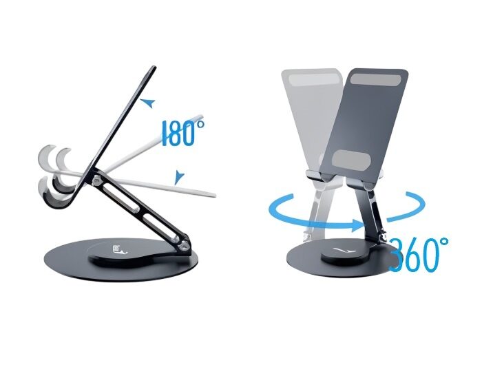 Soporte para celular/tablet Genius gris