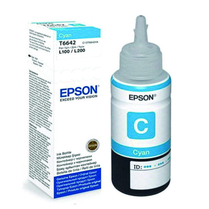 Botella de Tinta Epson a granel 70ml color cyan