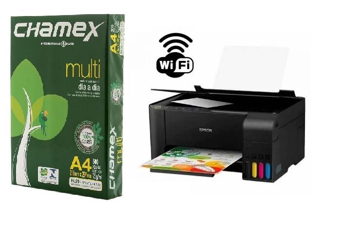 Impresora multifuncion + resma A4