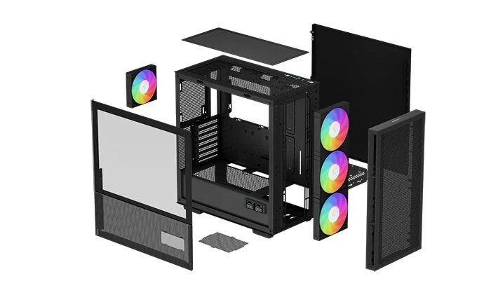 Gabinete Deepcool CH560 Digital Negro