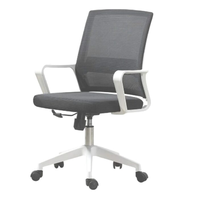 Silla de oficina Ryan gris/blanco