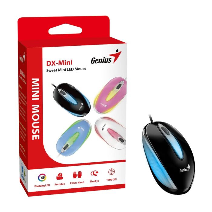 Mouse Genius DX-mini LED negro RGB