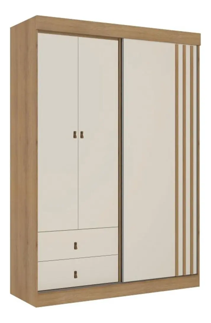 Ropero Aspen 3 Puertas Corrediza y Batiente
